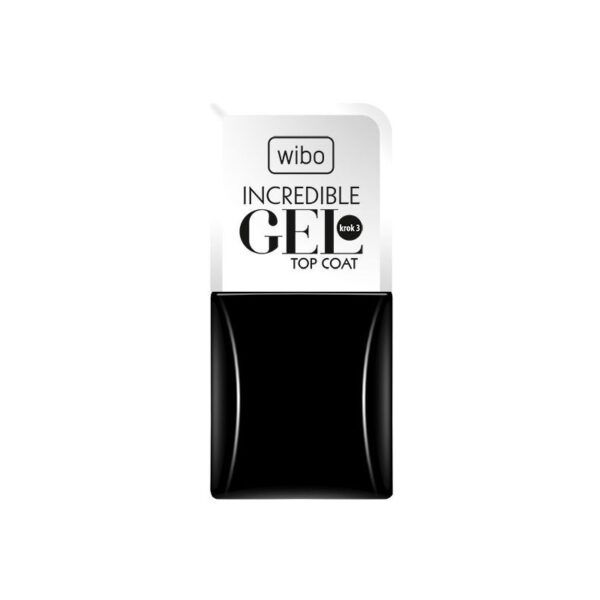 Wibo Incredible Gel Top Coat, 8.5 ml - Image 2