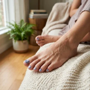 Läikiv kodune pediküür