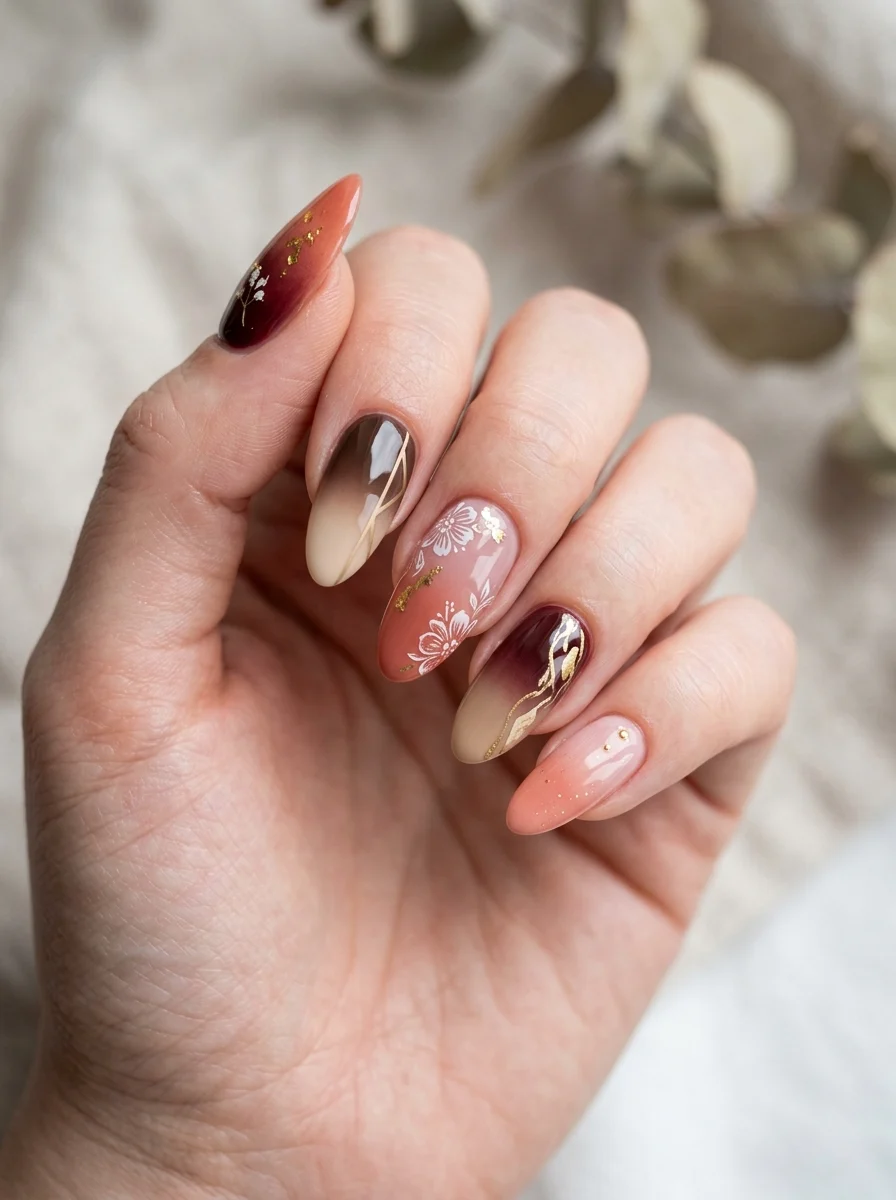 Erinevad ombre-värvid